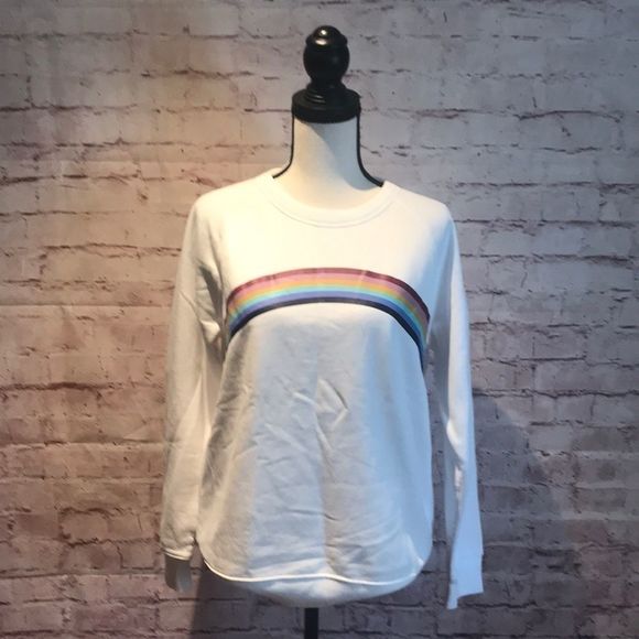 Old Navy Tops - Old navy rainbow sweatshirt